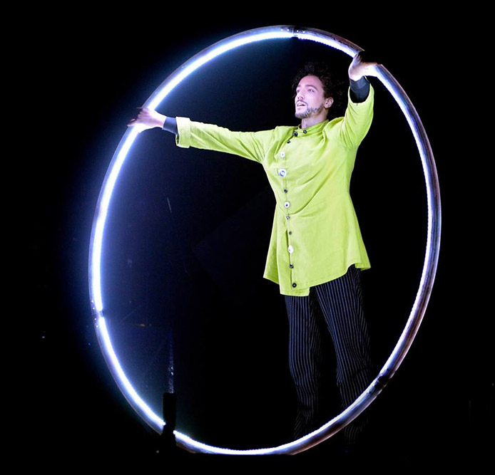 Roue cyr lumineuse